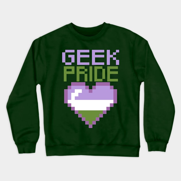 Geek Pride - GenderQueer Pride Crewneck Sweatshirt by stateements